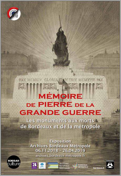 Affiche exposition aux Archives Bordeaux Metropole - artiste invité : Emmanuel ARAGON - 2018-2019