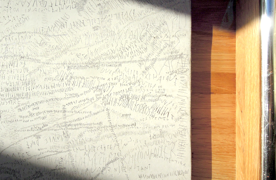Garde ta vie rude - dessin - graphite sur caséine sur panneau de bois - Emmanuel Aragon - 2014