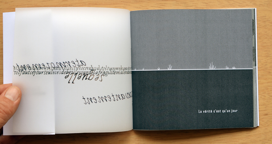 ligne d'horizon, avec Gwénaëlle rébillard et Françoise Perronno, impression numérique sur papier bouffant et calque, 27 exemplaires, collection 3 x 3, Emmanuel Aragon, 2013