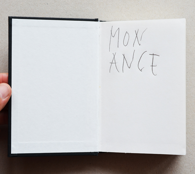 Mon Ange-02, livre d'artiste, édition d'artiste, copies manuscrites, embossage et graphite sur papier, 2008/in progress, Emmanuel ARAGON