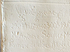Moulage de gravure inscrites sur un mue de la chapelle de la Caoue (Saint-gaudens, Saint-Gaudens, Emmanuel Aragon