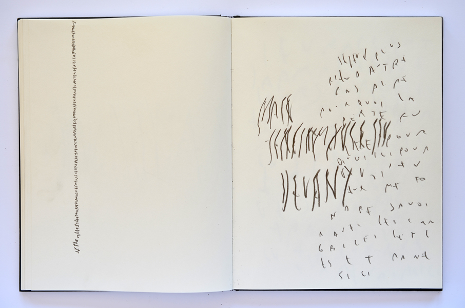 Carnet, Emmanuel Aragon, carnet, graphite sur papier, 2012/in progress