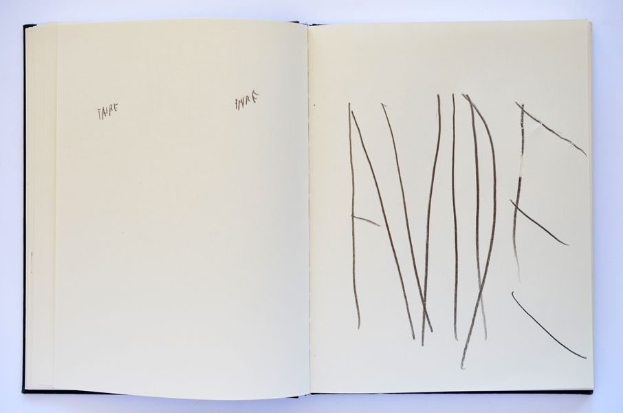 Carnet (livre d'artiste, détail), 2012/ in progress, Emmanuel ARAGON